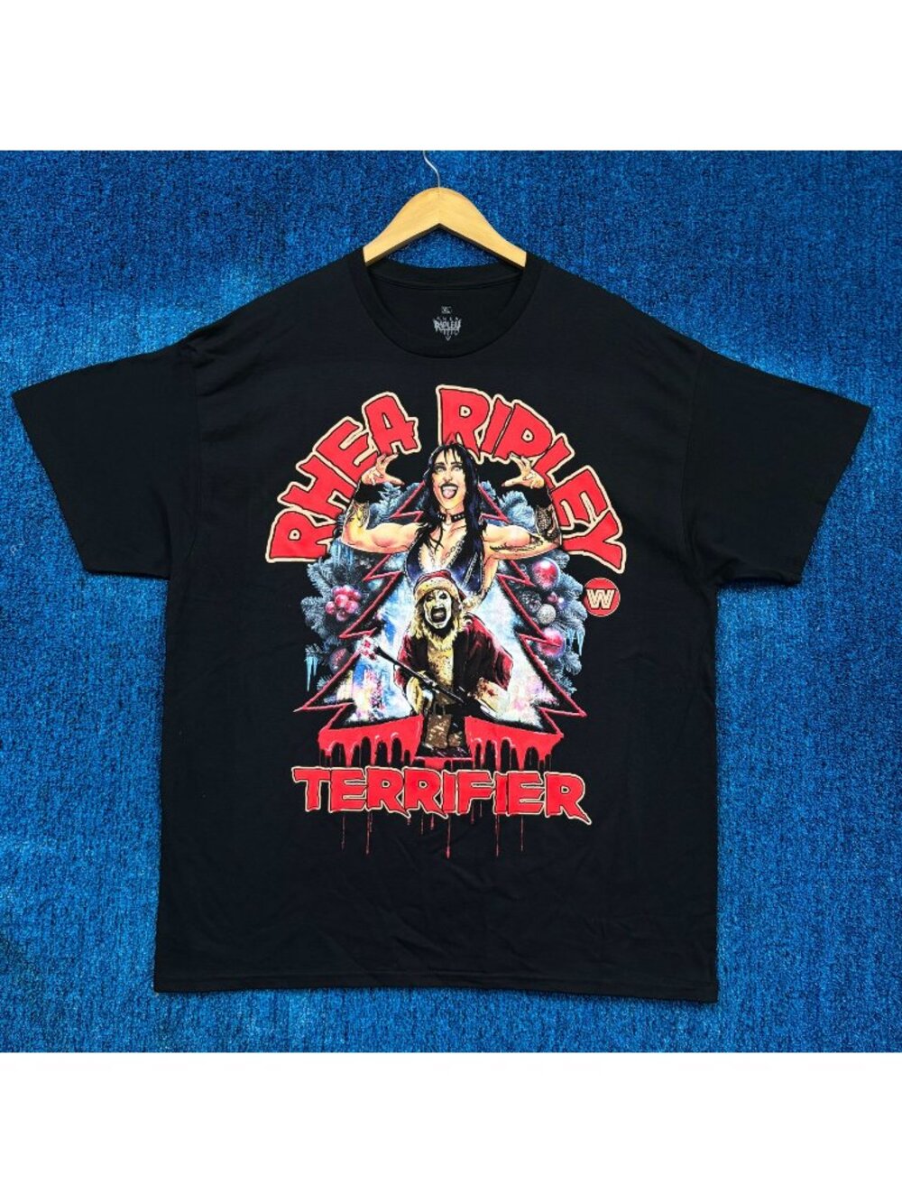WWE Rhea Ripley x Terrifier Graphic Horror T-Shirt Size XL